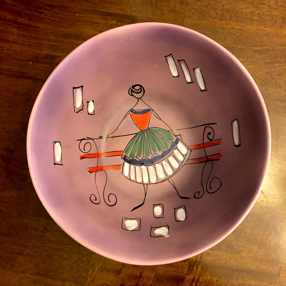 Beautiful Hand Painted Made In Italy Bowl
